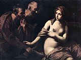 Guido Reni Famous Paintings - Susanna and the Elders
